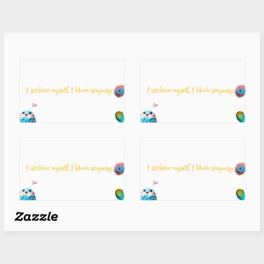 Lyric Sticker - "Ik archiveer mezelf. Ik bloei hoe (Vel)