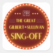 Lyric Theatre 2025 - Sticker (Voorkant)