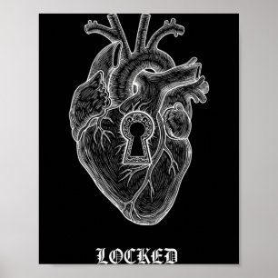 Lyriclyfe-shirt met lange mouwen-achy Breaky Heart Poster