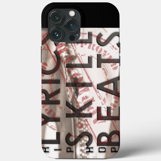 LYRICS SKILL BEATS Case-Mate iPhone CASE (Achterkant)
