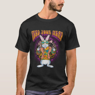 Lyricverse wit konijn van Grace Slick T-shirt