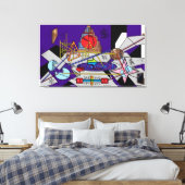Lyrische Wanorde Canvas Afdruk (Insitu (Slaapkamer))