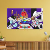 Lyrische Wanorde Canvas Afdruk (Insitu (Woonkamer))