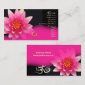 Lys à eau Rose, om Carte de visite (Devant / Derrière)