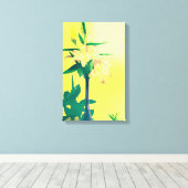 Lys Abstraits - impression de toile (Insitu (Plancher de Bois))