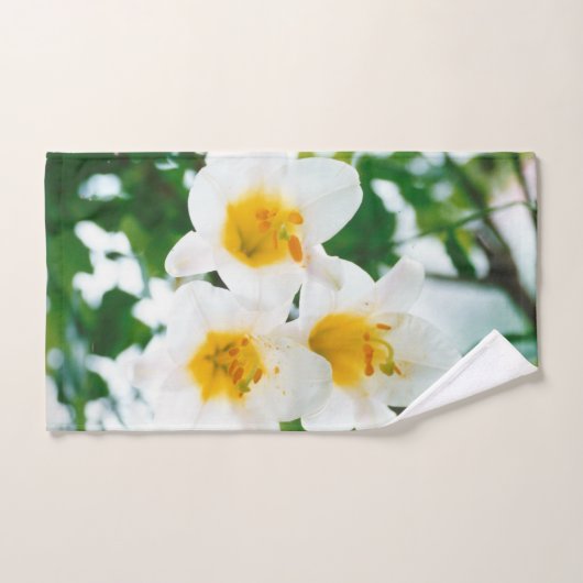 Lys blancs - Lilium Flower candidum (Serviette à main)