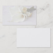 lys calla avec carte de visite iris (Devant / Derrière)