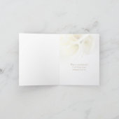 Lys calla avec espace de texte merci (Intérieur)