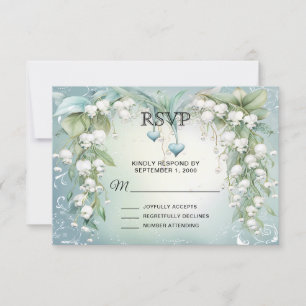 Lys d'aquarelle de la carte RSVP Valley