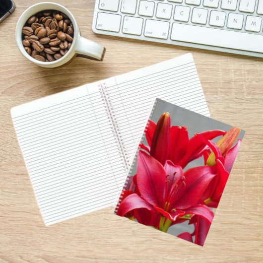 Lys d'Asie Rouge Carnet Floral