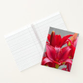 Lys d'Asie Rouge Carnet Floral (Intérieur)