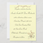 lys de la faire-part de mariage de la vallée (Dos)