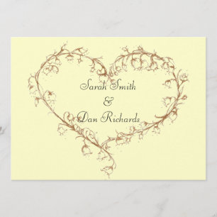 lys de la faire-part de mariage de la vallée