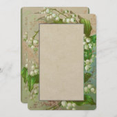 Lys de la Vallée des invitations de mariage (Devant / Derrière)
