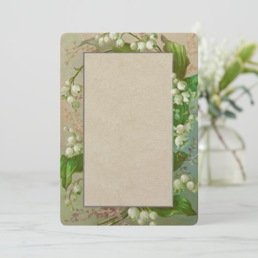 Lys de la Vallée des invitations de mariage (Debout devant)