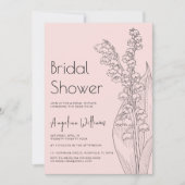 Lys de la vallée Invitation douche nuptiale (Devant)