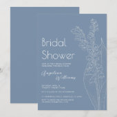 Lys de la vallée Invitation douche nuptiale (Devant / Derrière)