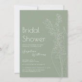 Lys de la vallée Invitation douche nuptiale (Devant)