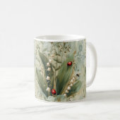 Lys de la Vallée Lady Bug Floral Mug (Devant droit)