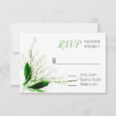 Lys de la vallée Mariage RSVP (Devant)