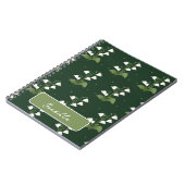 Lys de la Vallée Motif Floral Carnet Spiral (Côté gauche)