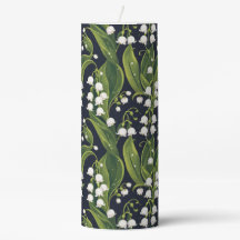 Lys de la Vallée Pilier Floral Bougie