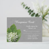 Lys de la vallée RSVP burlap gris (Debout devant)