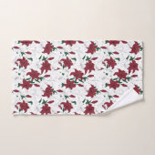Lys de Noël rouges et blancs (Serviette à main)