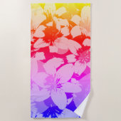 Lys de tigre. Serviettes de plage (Devant)