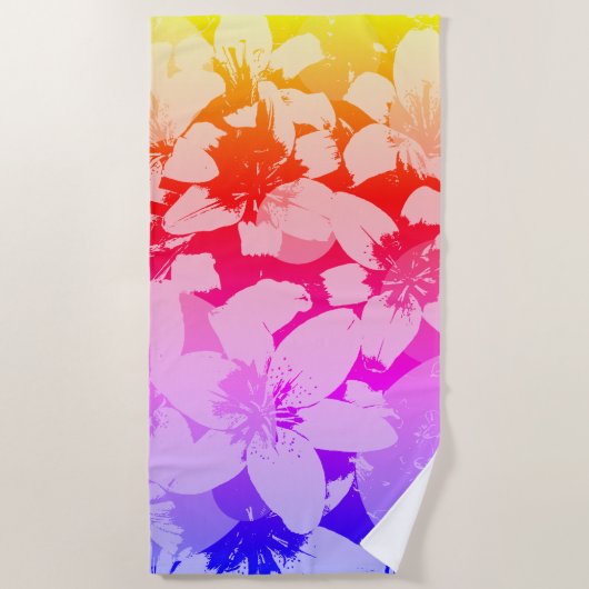 Lys de tigre. Serviettes de plage (Devant)