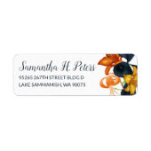 Lys de tigres Étiquettes d'adresse de retour (Devant)