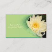 Lys d'eau à la crème, om Carte de visite (Dos)