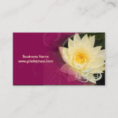 Lys d'eau à la crème, om Carte de visite (Dos)