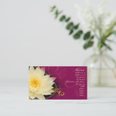 Lys d'eau à la crème, om Carte de visite (Debout devant)