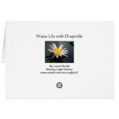 Lys d'eau avec libellule (Dos Horizontal)