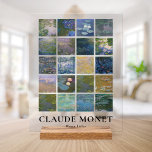 Lys d'eau Claude Monet<br><div class="desc">Empreinte en acrylique représentant des peintures vintages de paysage fleuri Claude Monet Water Lilies.</div>