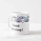 Lys d'eau moderne Mug personnalisé (Devant gauche)