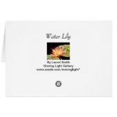 Lys d'eau orange (Dos Horizontal)