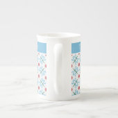 Lys d'eau rose, libellules, Mug de Chine osseuse (Dos)