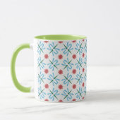 Lys d'eau vert et blanc Ringer Mug (Gauche)