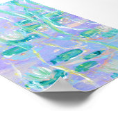 Lys d'eau violet Imprimer, Poster de valeur Papier (Coin)