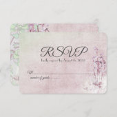 Lys du bouquet de vallée et papillon RSVP (Devant / Derrière)