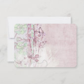 Lys du bouquet de vallée et papillon RSVP (Dos)