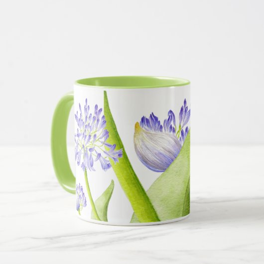Lys du Nil sur une Mug Combo - (VII) (Devant gauche)