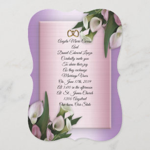 Lys Faire-part de mariage calla