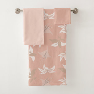 Lys Flowers Bad Handdoek