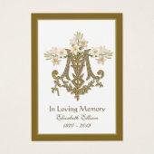 Lys funéraires de la Croix mariale d'or religieux (Devant)