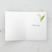 Lys mai carte d'anniversaire pour personnaliser, n (Intérieur)