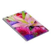 Lys roses et dahlia carnet d'impression de fleurs (Côté Droit)