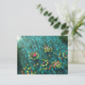 Lys sur la carte postale de l'eau (Debout devant)